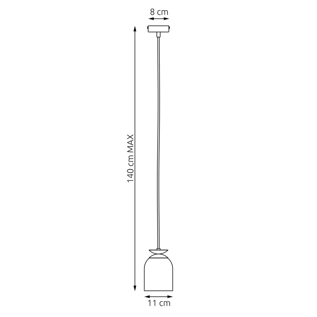 Lampa suspendata metalica neagra Target