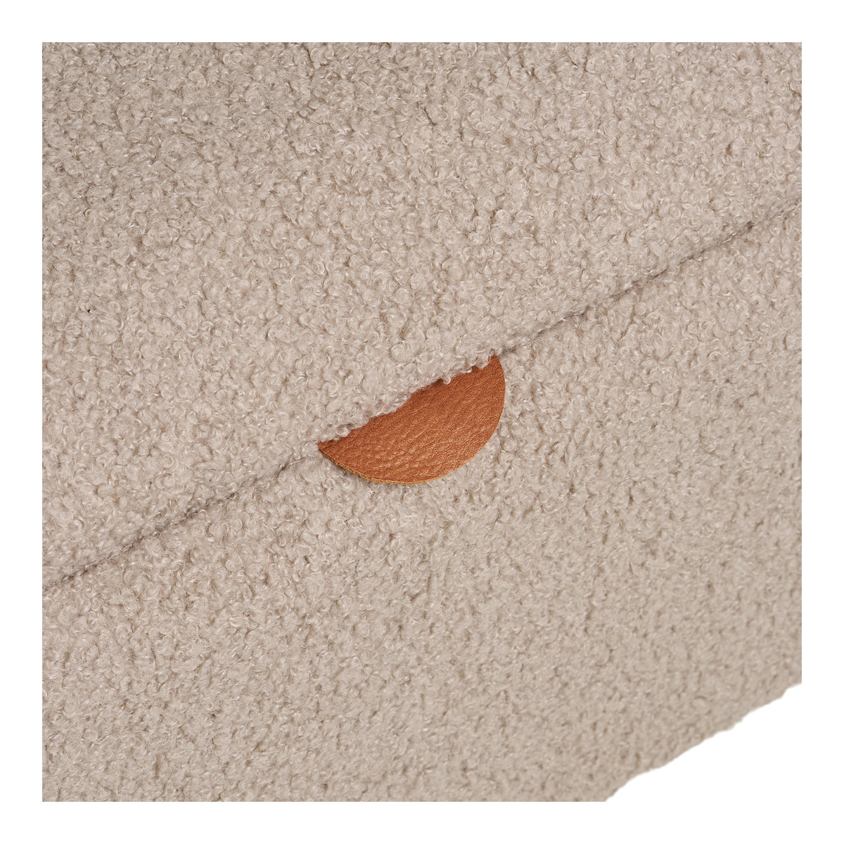 Bancă cu spațiu de depozitare, bouclé, bej, 95x37x45 cm, HN1063