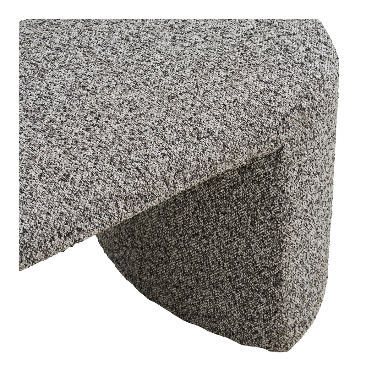 Bancă, bouclé, negru/alb, 120x45x44 cm, HN1243