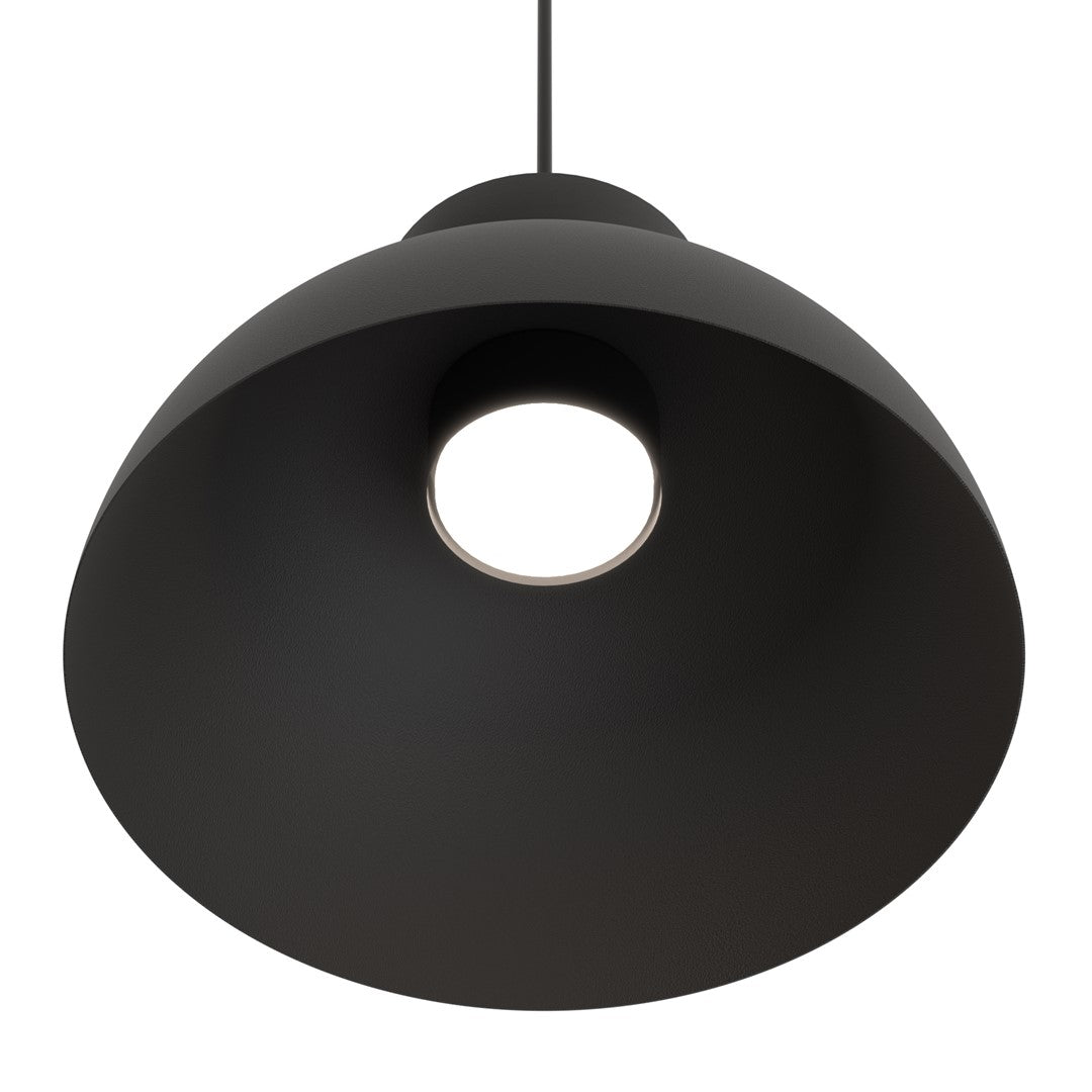 Lampa suspendata emisferica neagra Lunaro