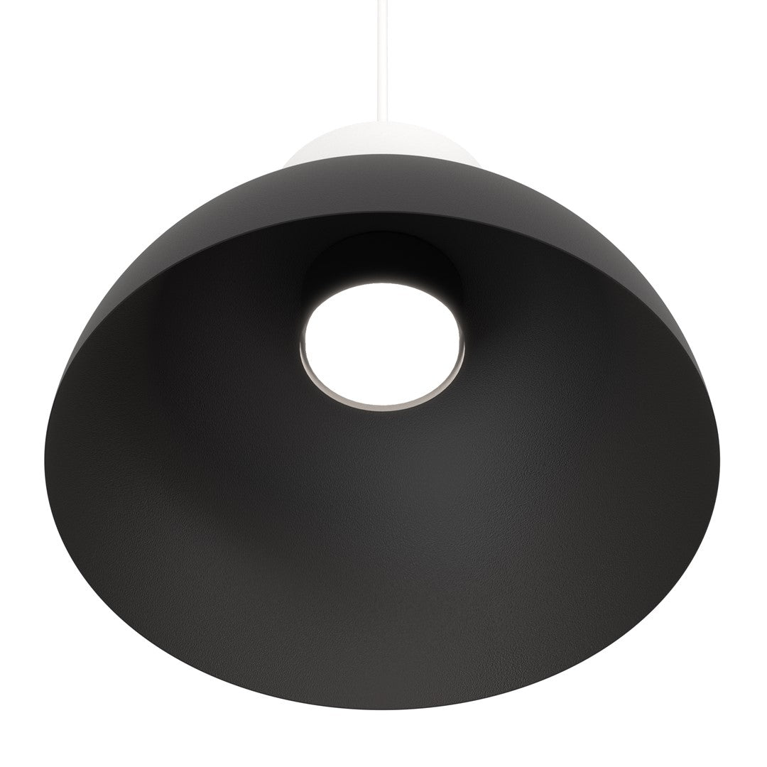 Lampa suspendata emisferica neagra si alb Lunaro