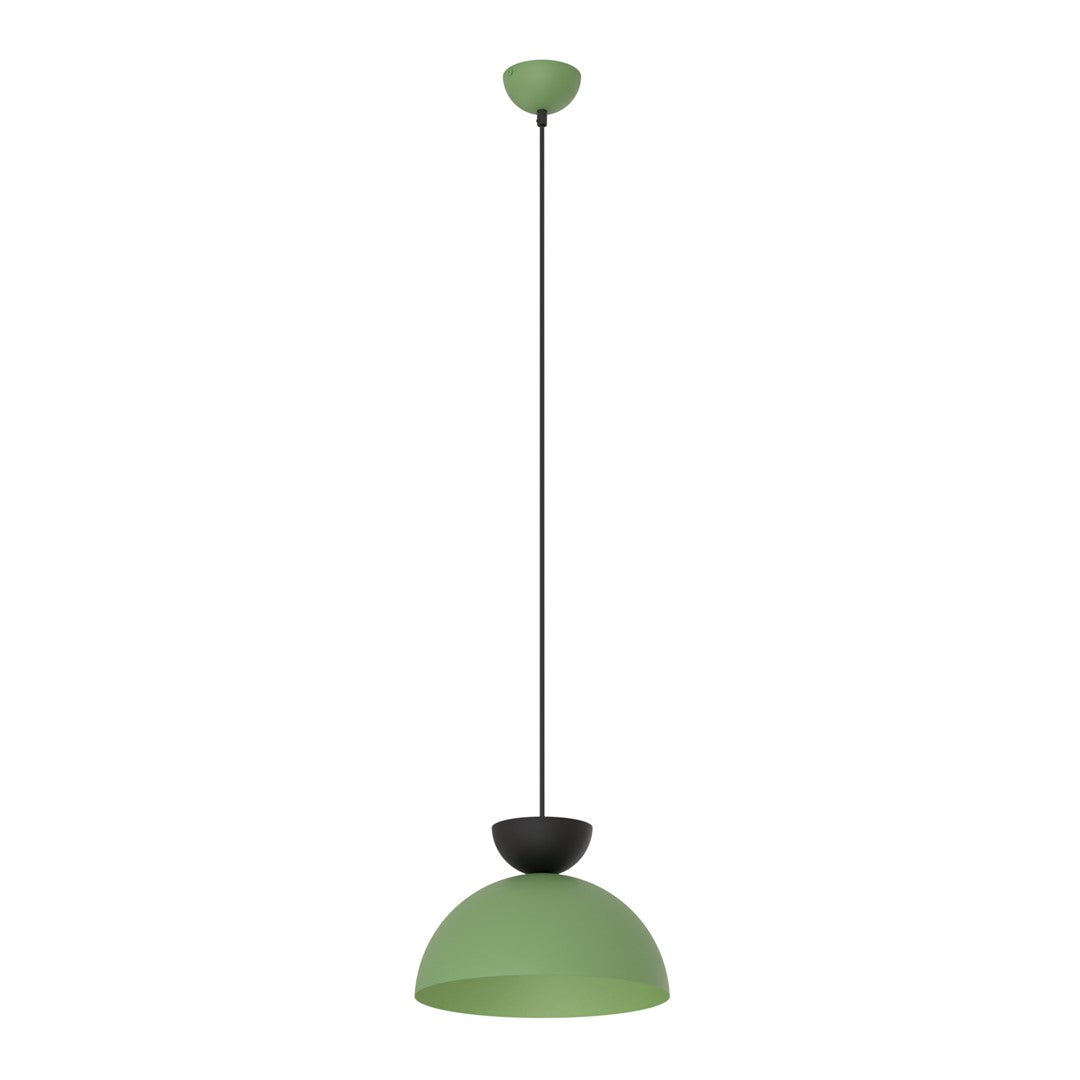 Lampa suspendata emisferica verde Lunaro