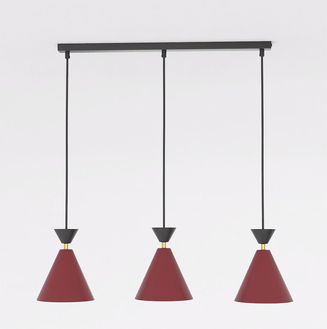 KLEVER 3 BURGUNDY BLACK