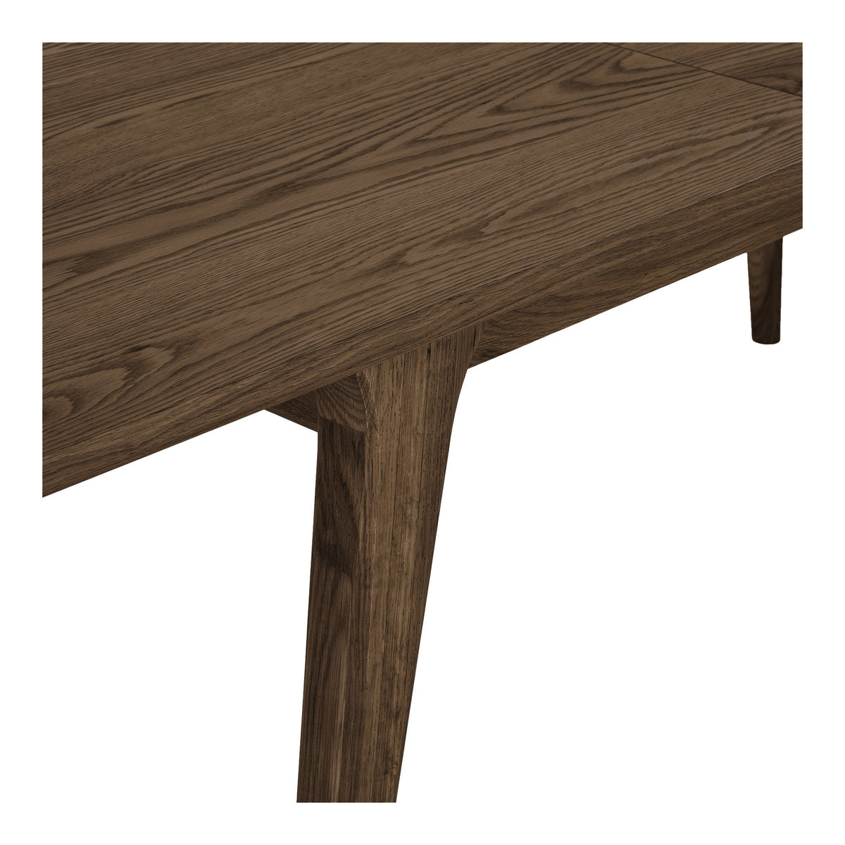 Masă de dining, furnir de stejar, maro, include două extensii, 100x240-290-340x75 cm