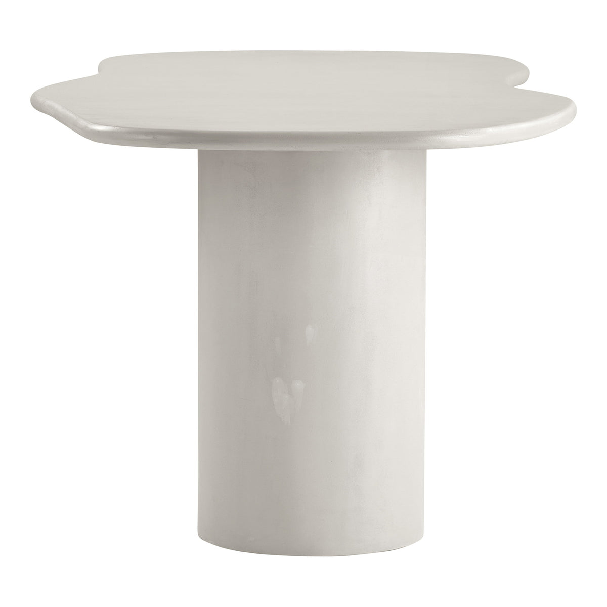 Masă de dining, aspect de ciment, bej, 96x240x76 cm