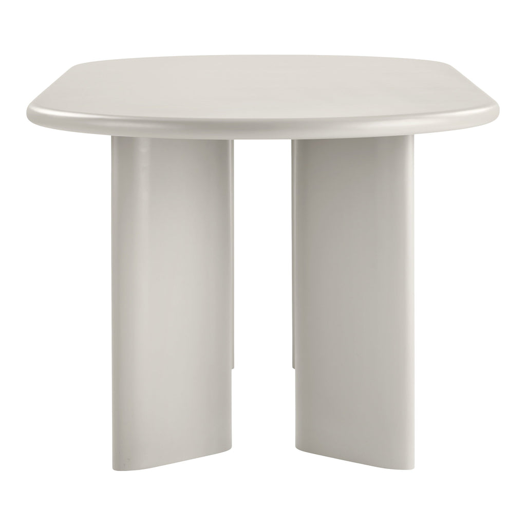 Masă de dining, nisipiu, 100x220x75 cm