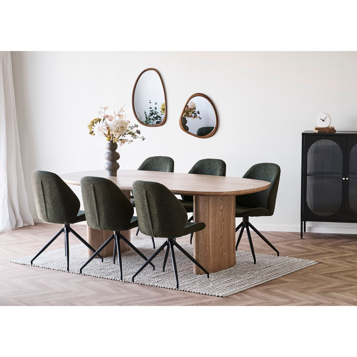 Masă de dining, frasin, 110x210x75 cm