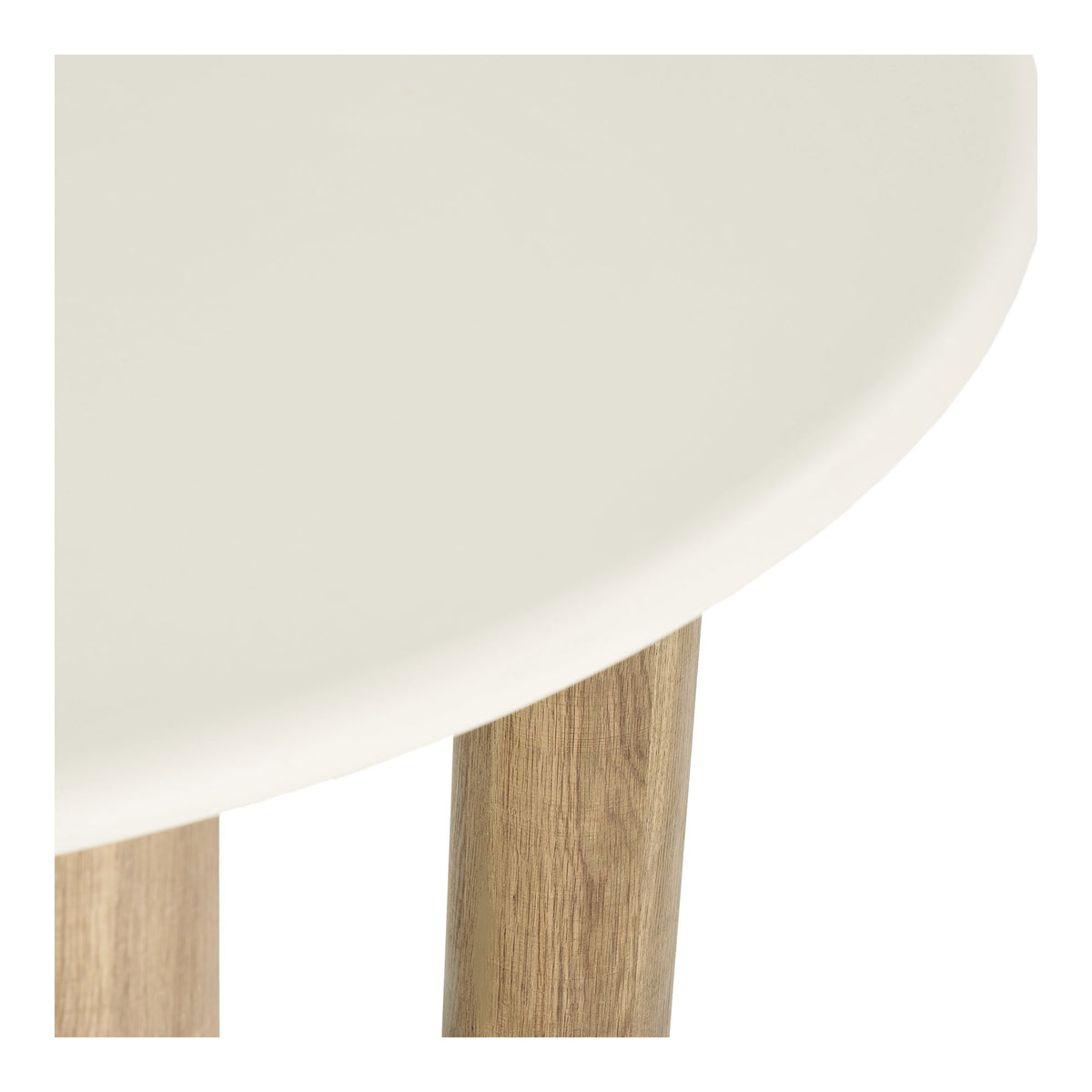 Masă de dining, aspect de ciment, nisipiu/maro, ø120x76 cm