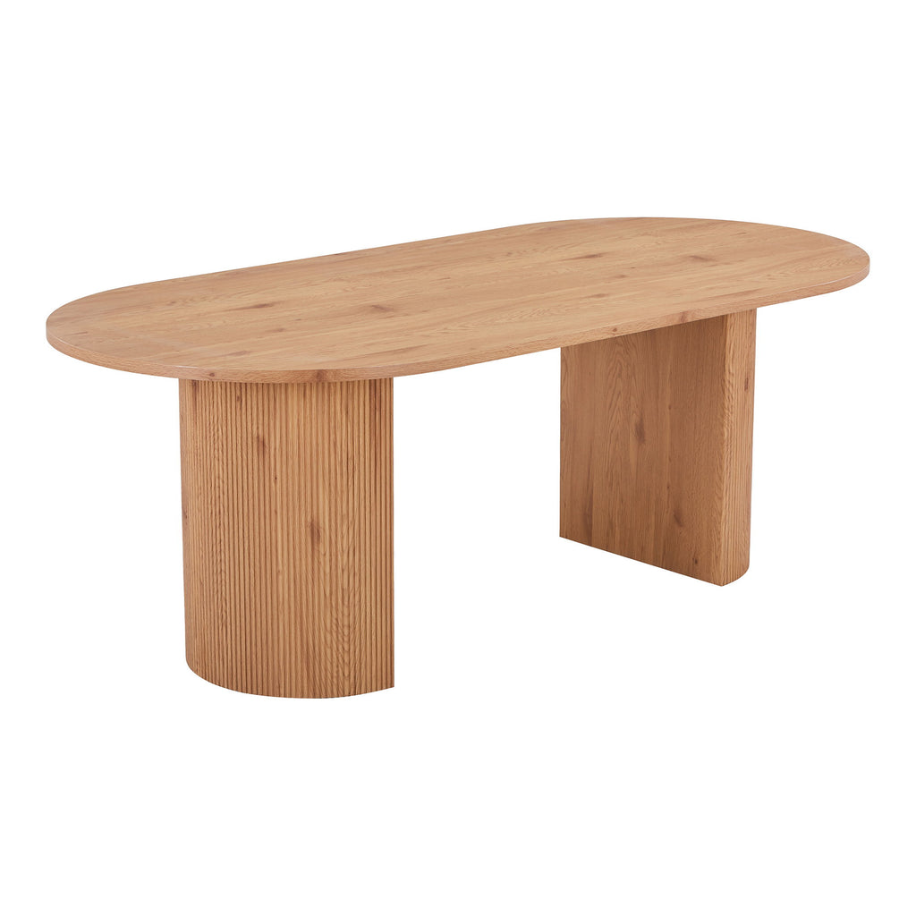 Masă de dining, natur, 100x210x75 cm
