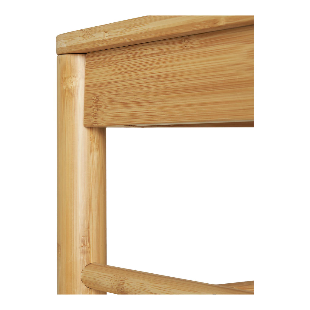 Suport pentru haine cu bancă din împletitură naturală, bambus, natur, 36x95x165