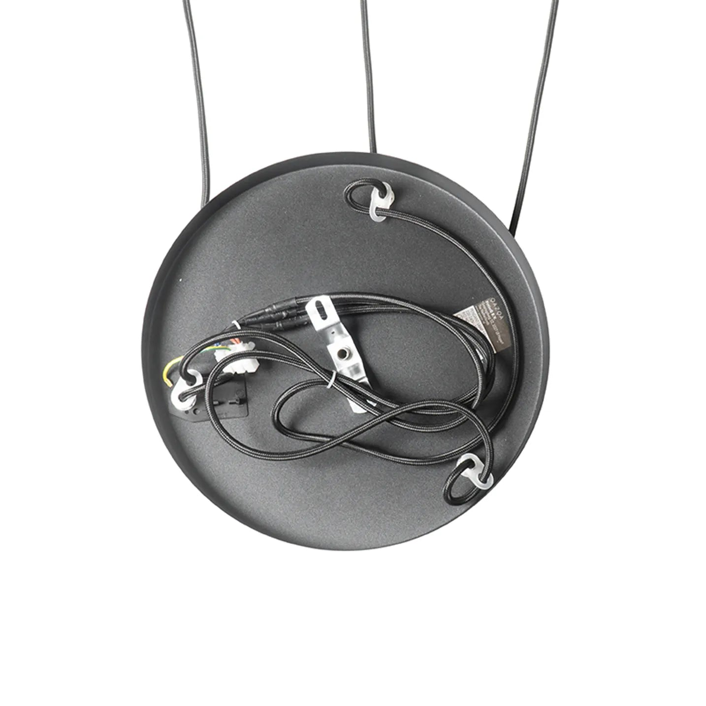 Lampă suspendată neagră cu sticlă aurie cu 3 lumini Pallon