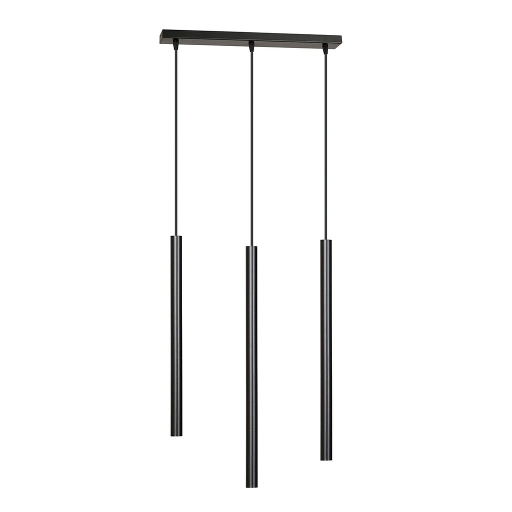 Lampa suspendata neagra 3 lumini Selter
