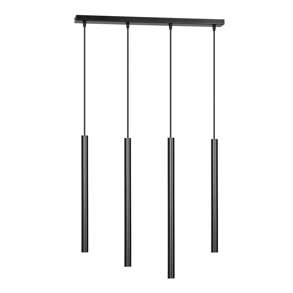 Lampa suspendata neagra 4 lumini Selter