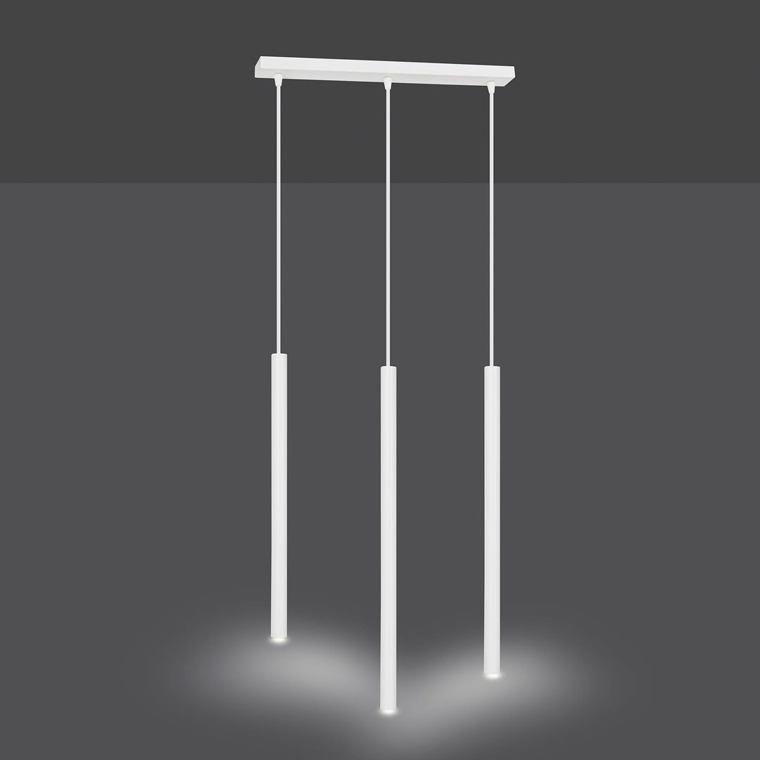 Lampa suspendata alba 3 lumini Selter