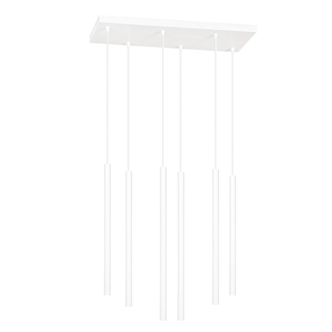 Lampa suspendata alba 6 lumini Selter