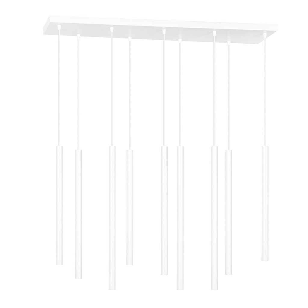 Lampa suspendata alba 9 lumini Selter