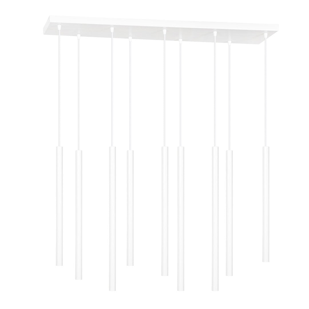 Lampa suspendata alba 9 lumini Selter
