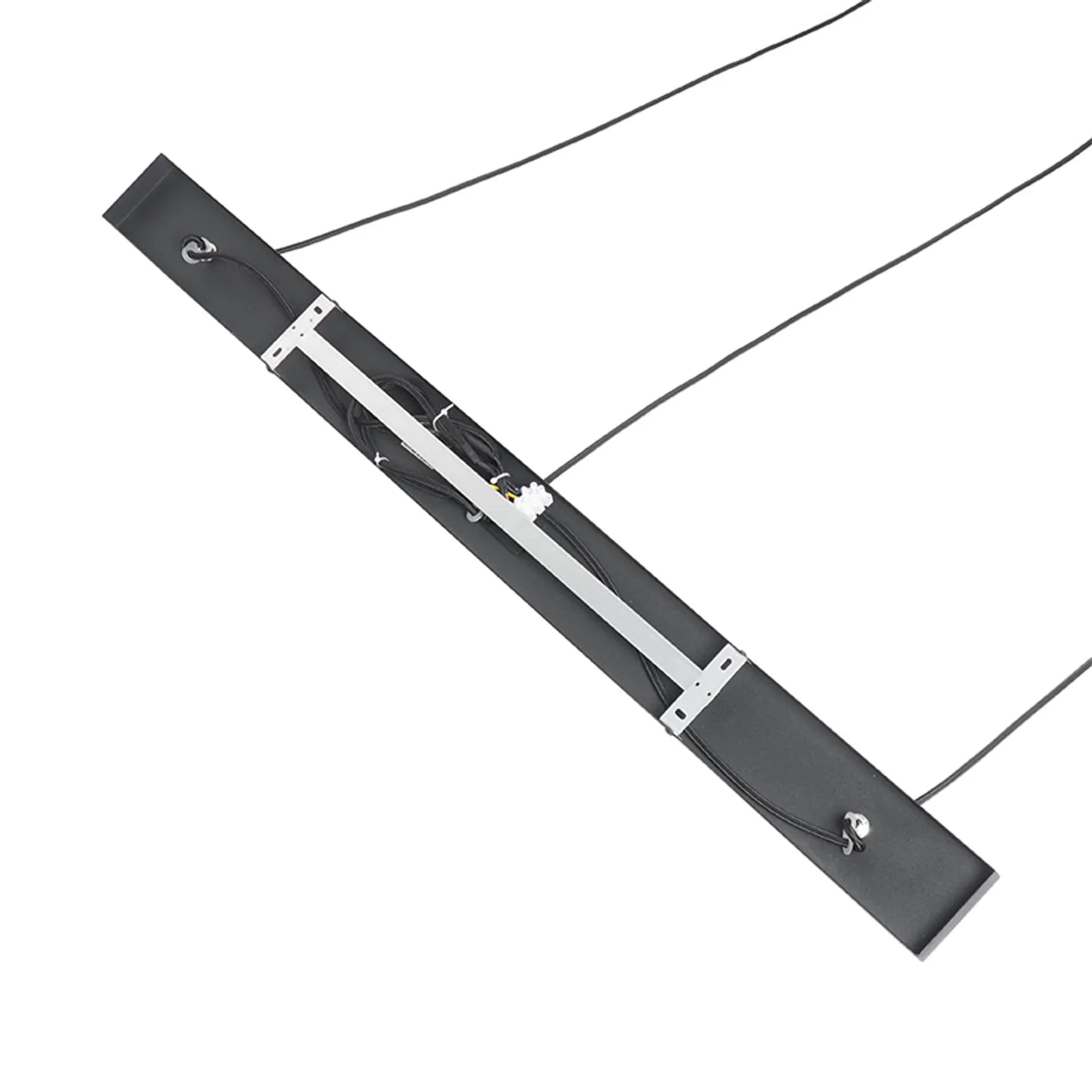 Lampă suspendată neagră cu sticlă aurie cu 3 lumini Pallon