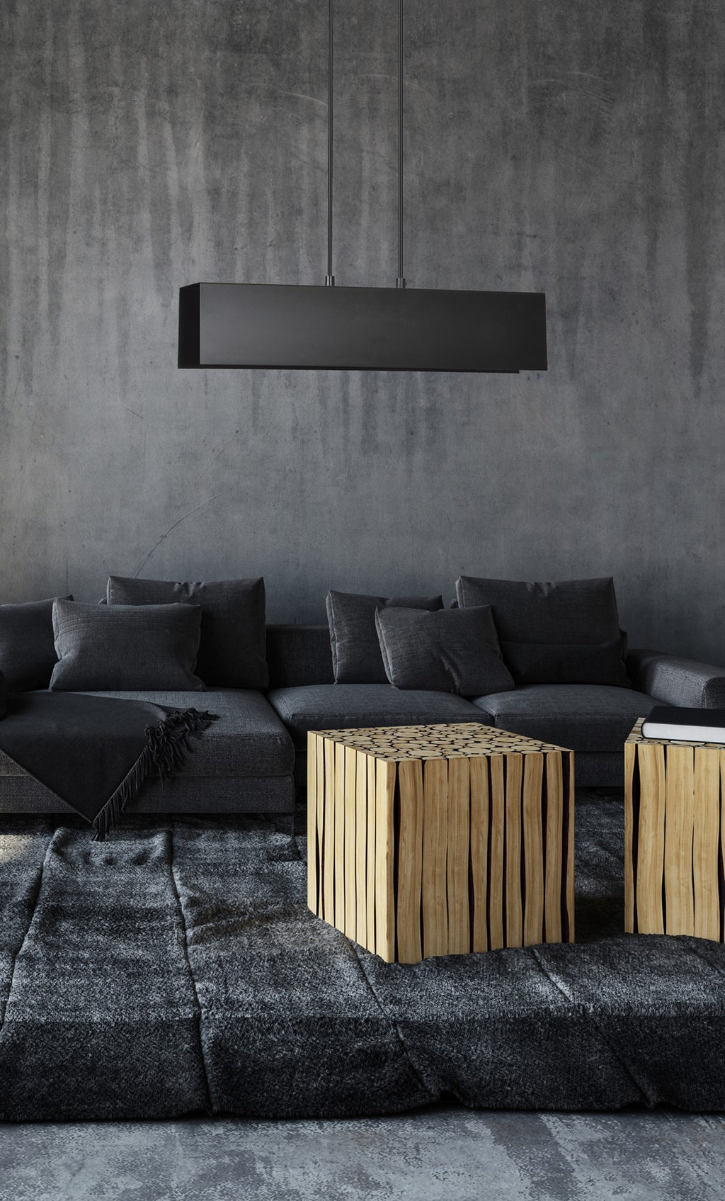 Lampa suspendata metalica neagra Gentor