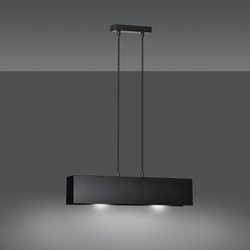 Lampa suspendata metalica neagra Gentor