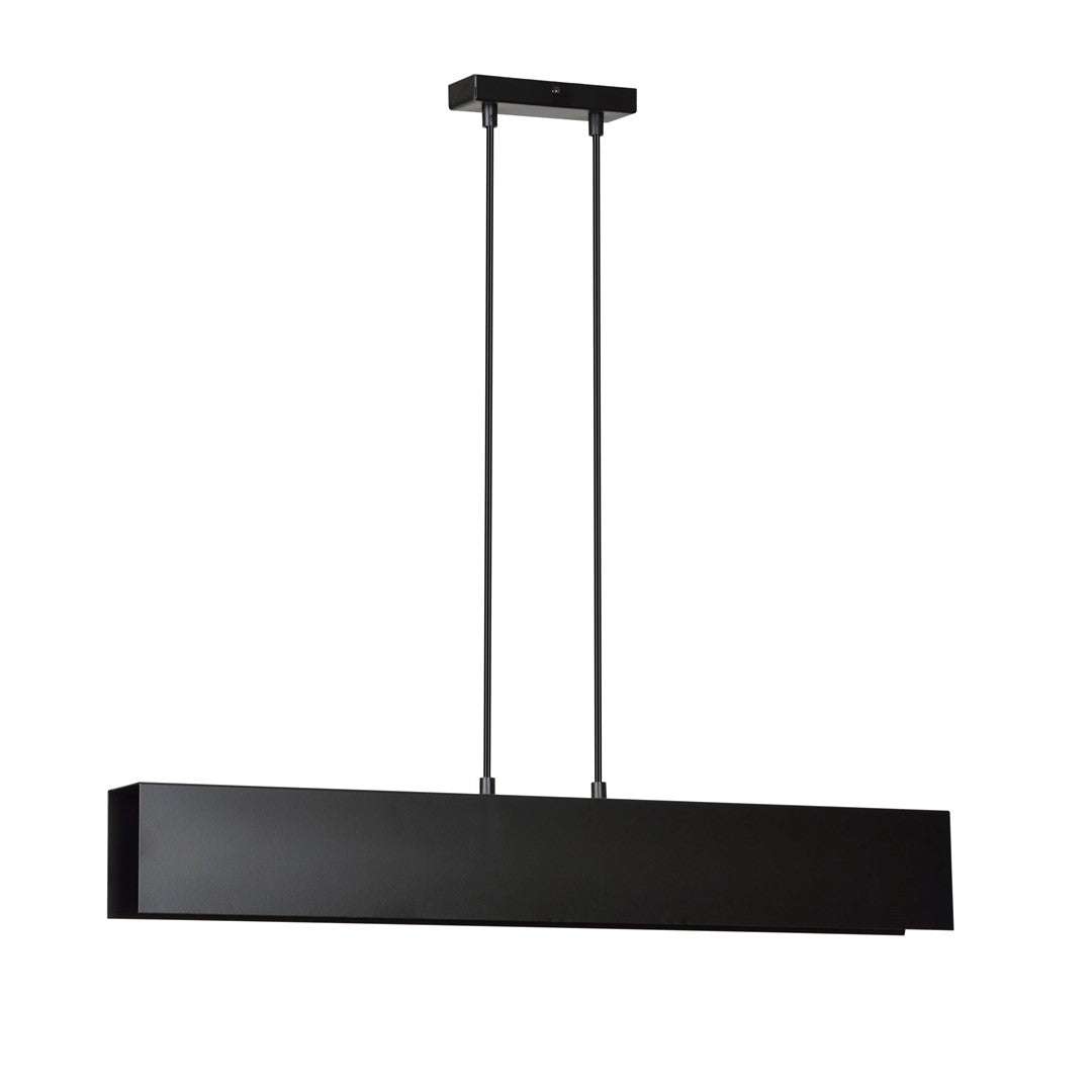 Lampa suspendata metalica neagra 3 lumini Gentor