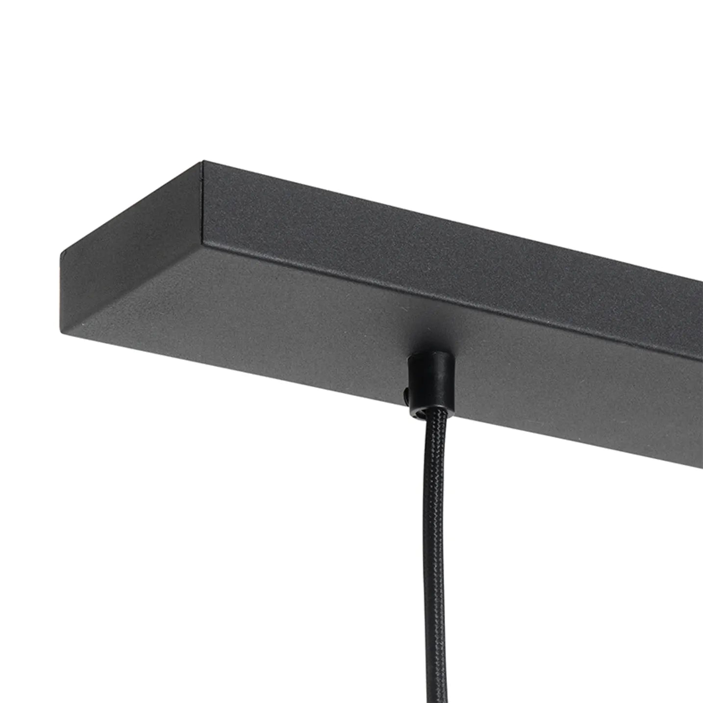 Lampă suspendată neagră cu sticlă aurie cu 3 lumini Pallon