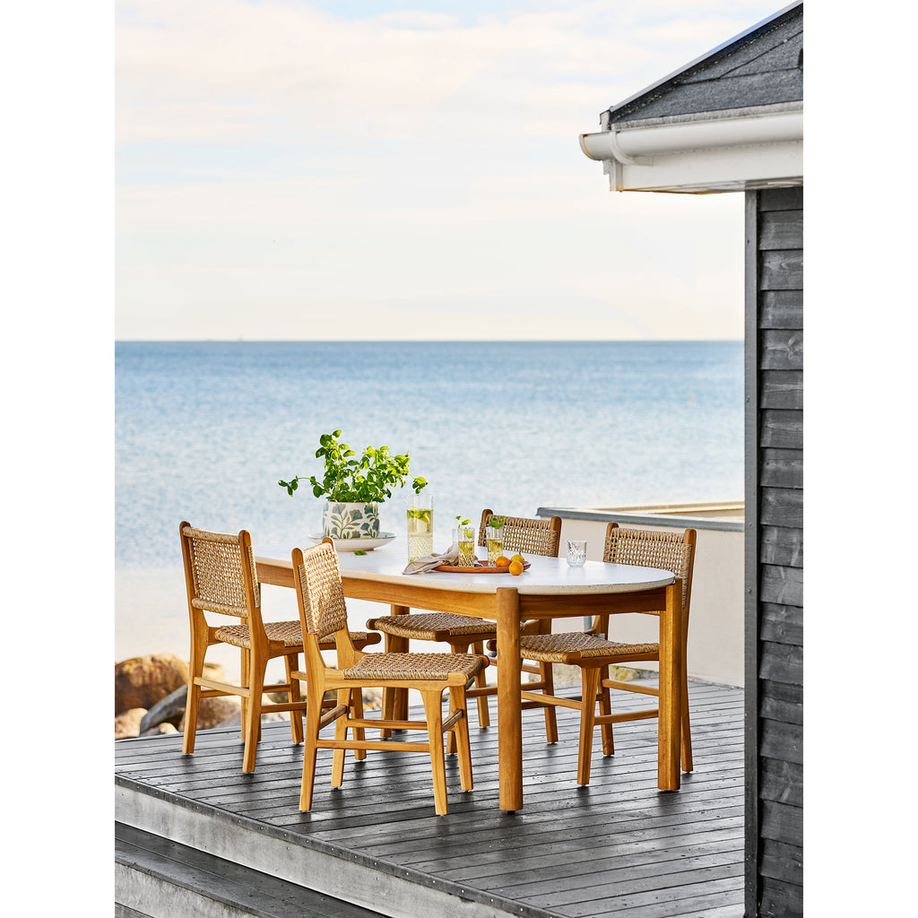 Scaun de dining, tec, natur