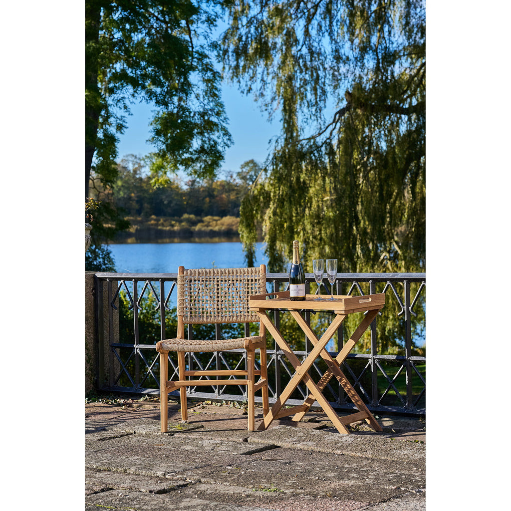 Scaun de dining, tec, natur