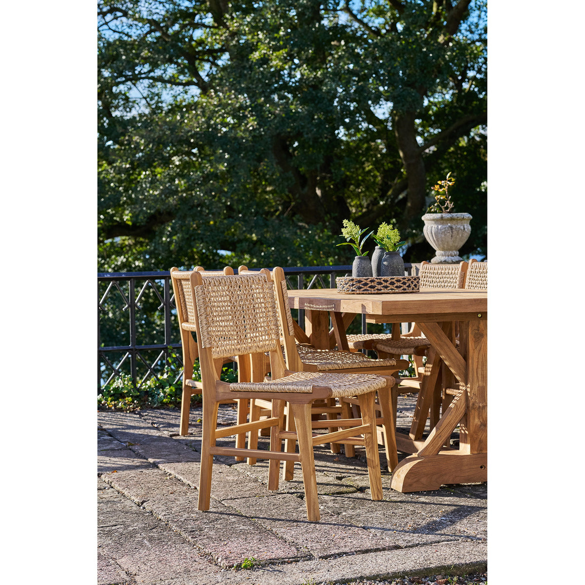 Scaun de dining, tec, natur