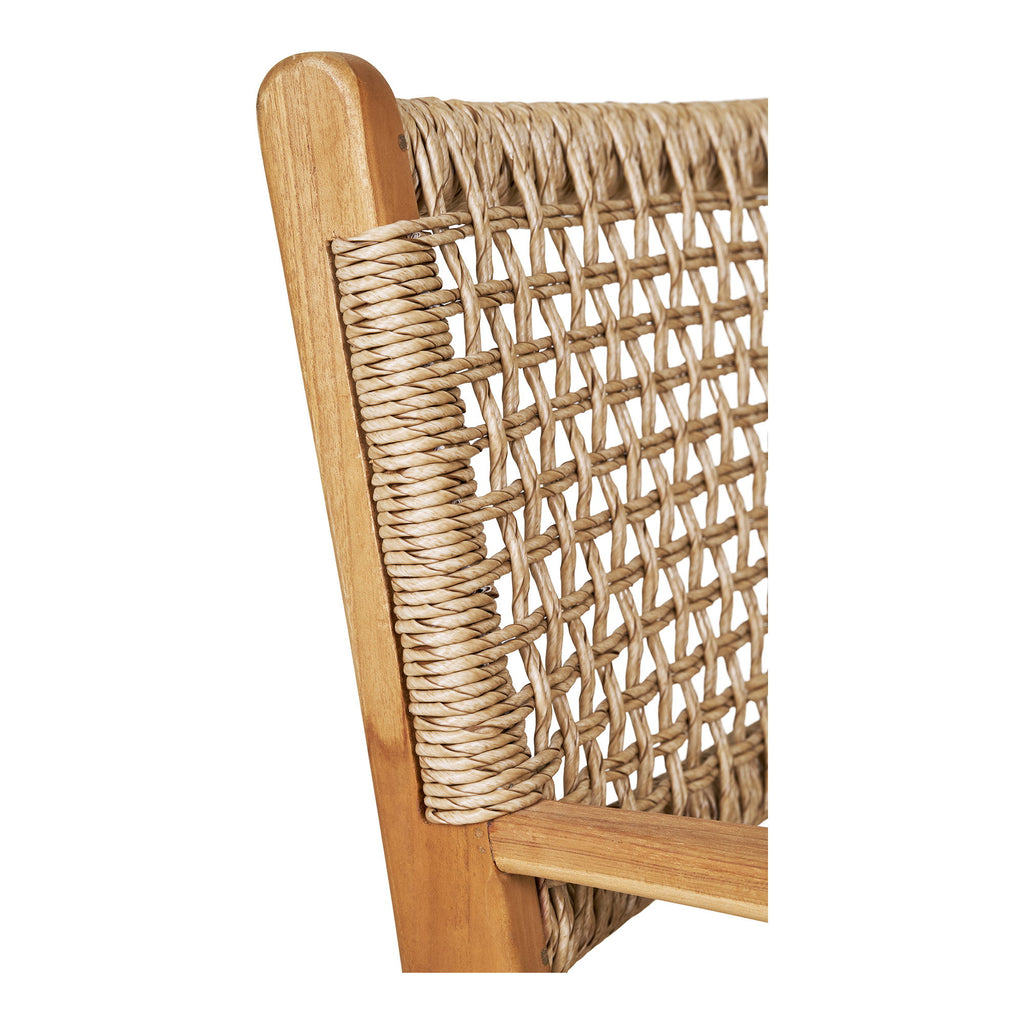 Scaun de dining cu cotiere, tec, natur