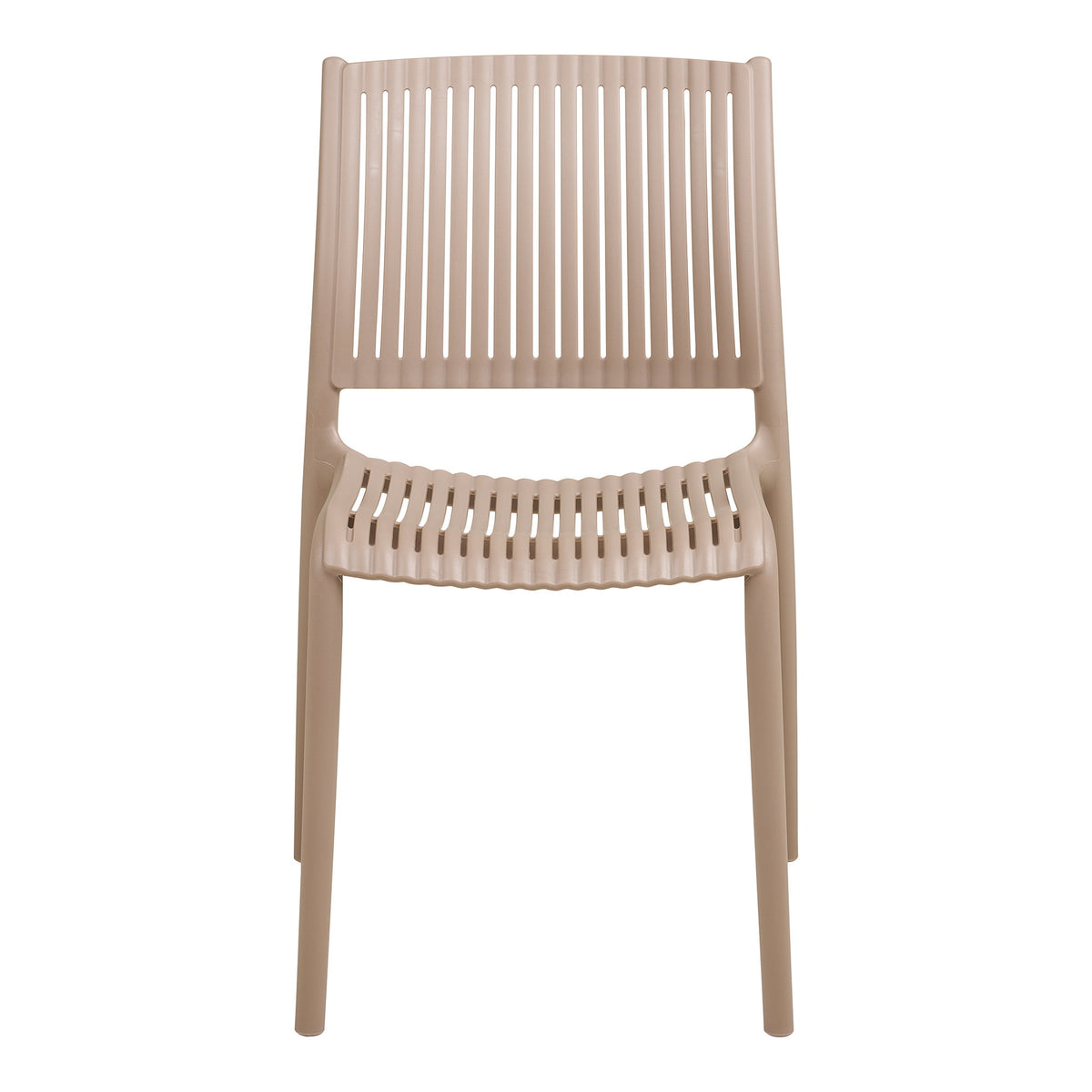Scaun de dining, polipropilenă, stivuibil, gri-maro taupe