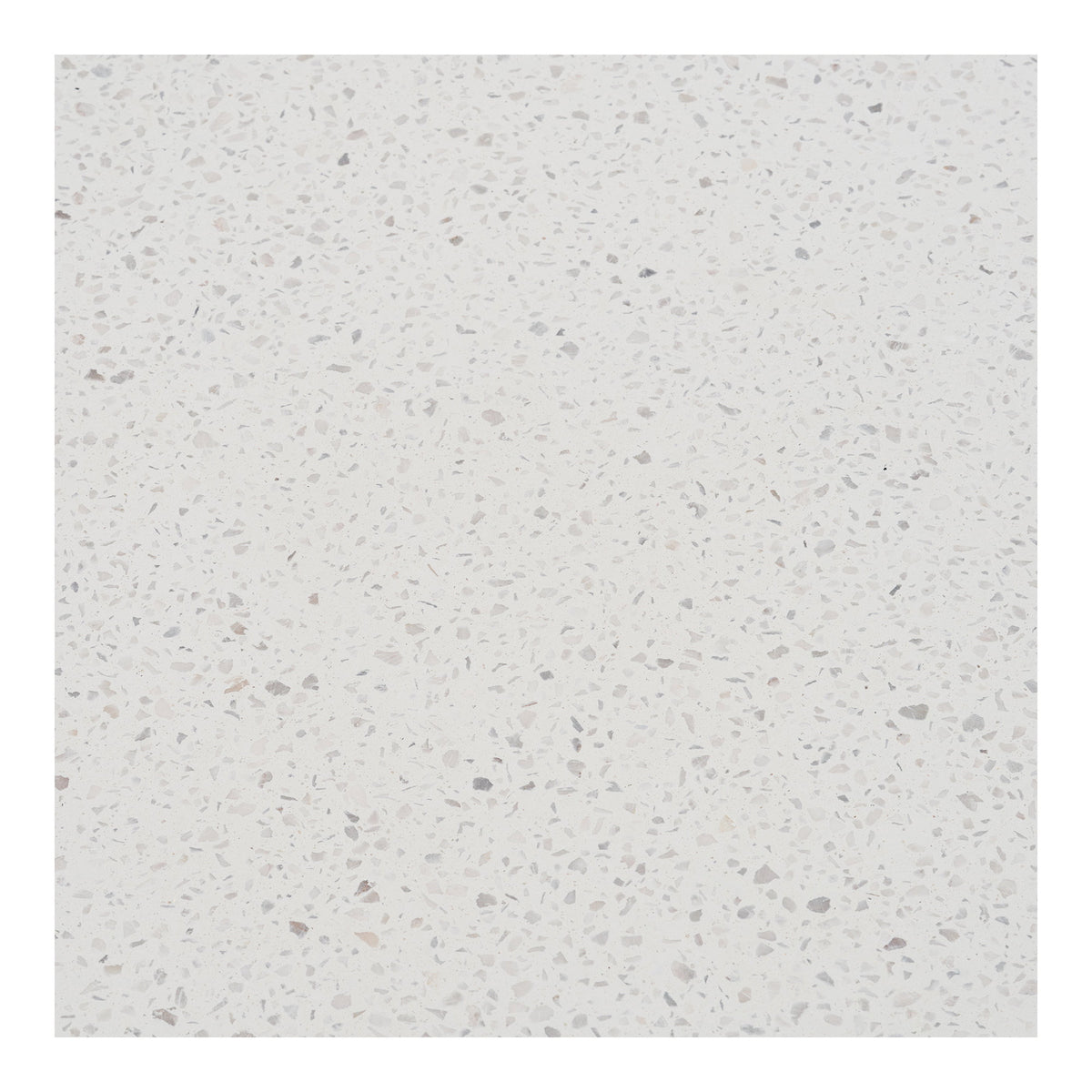 Masă de dining, salcâm/terrazzo, alb/natur, ø120x76 cm
