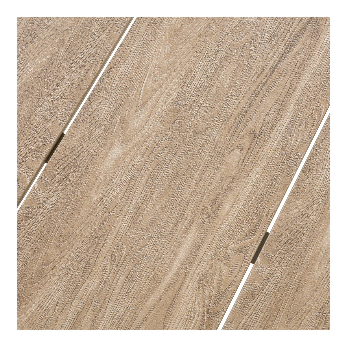 Masă de dining, aluminiu/material nonwood, nisipiu/natur, ø90x74 cm