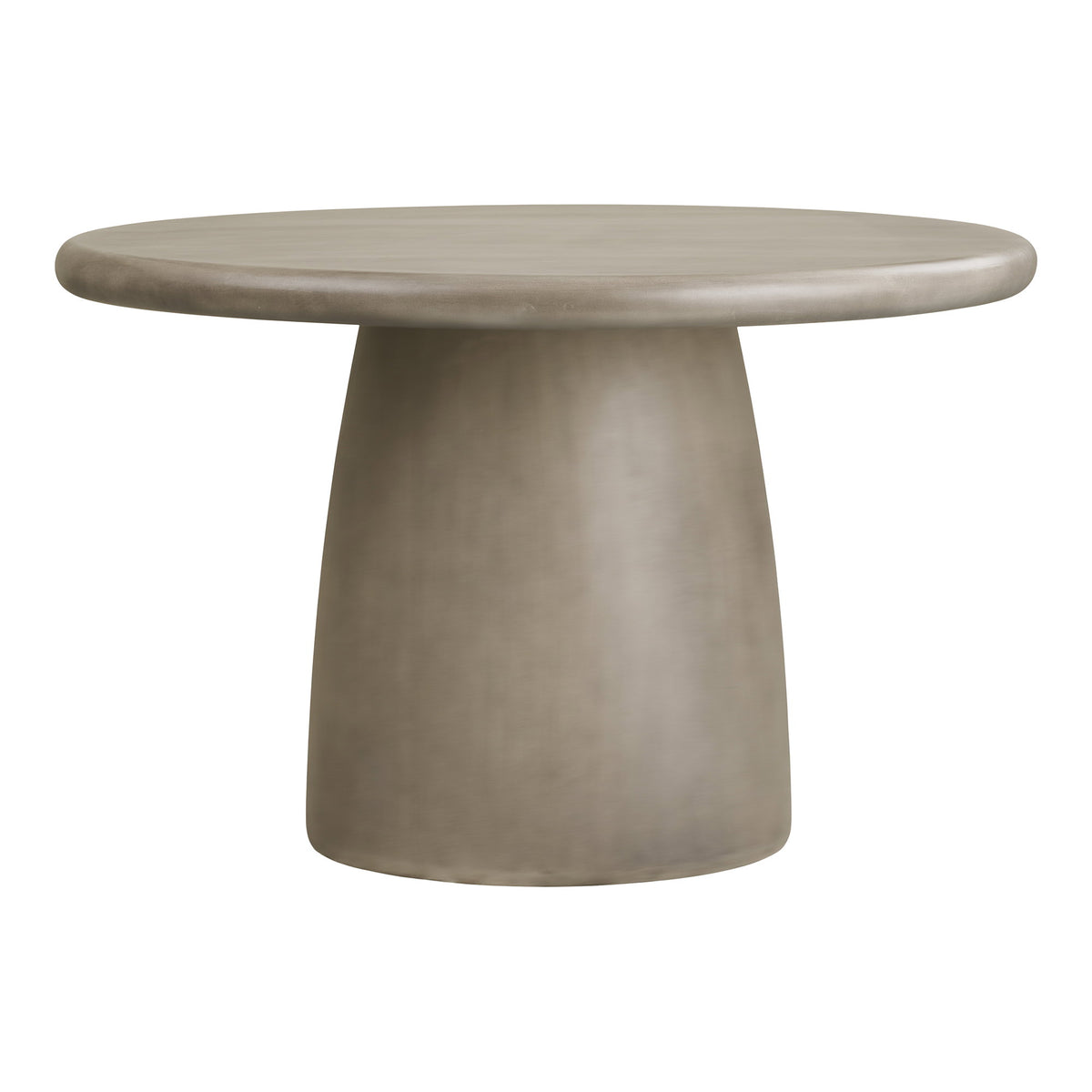 Masă de dining, compozit fiberclay, gri, ø120x75 cm