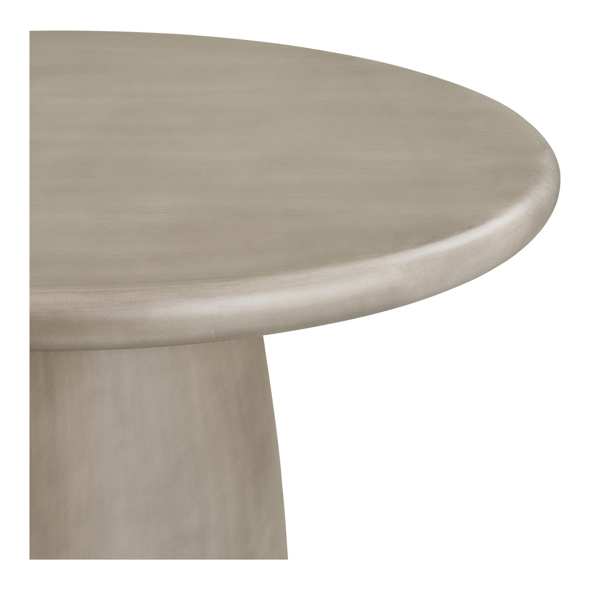 Masă de dining, compozit fiberclay, gri, ø120x75 cm
