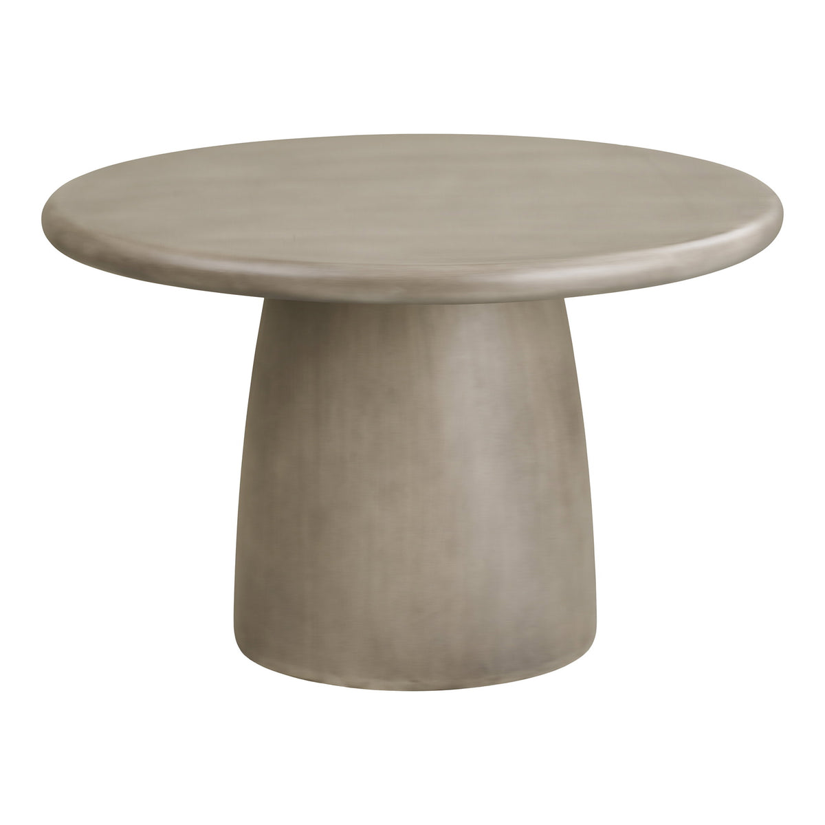 Masă de dining, compozit fiberclay, gri, ø120x75 cm