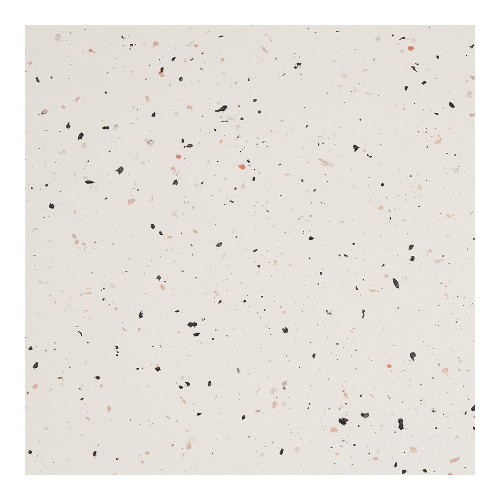 Masă de cafea, compozit fiberclay, aspect de terrazzo, ø70x40 cm
