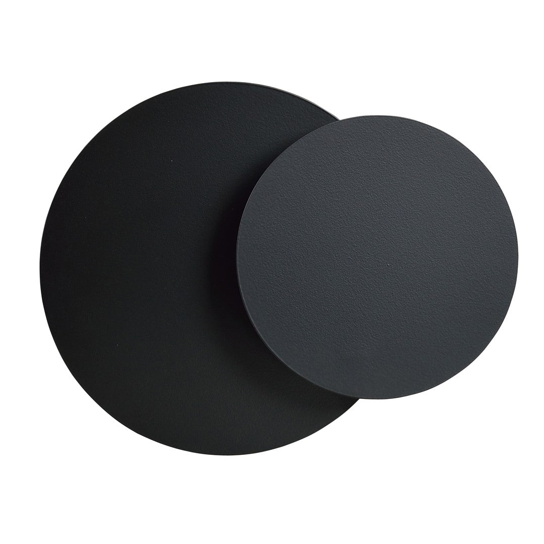 Aplica de perete metalica neagra Circle