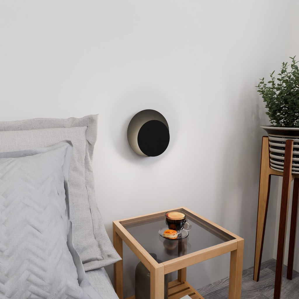 Aplica de perete metalica neagra Circle