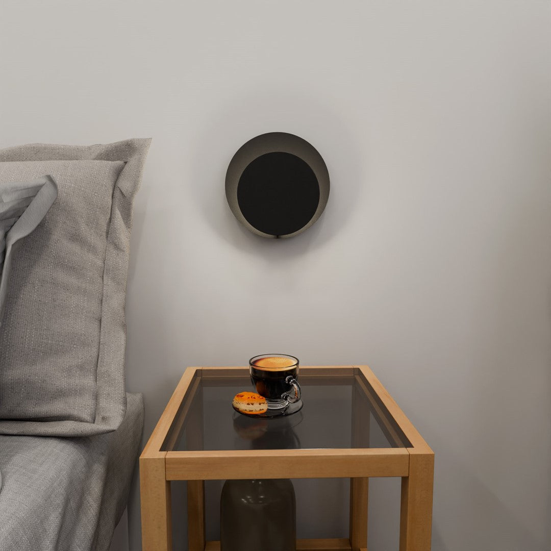 Aplica de perete metalica neagra Circle