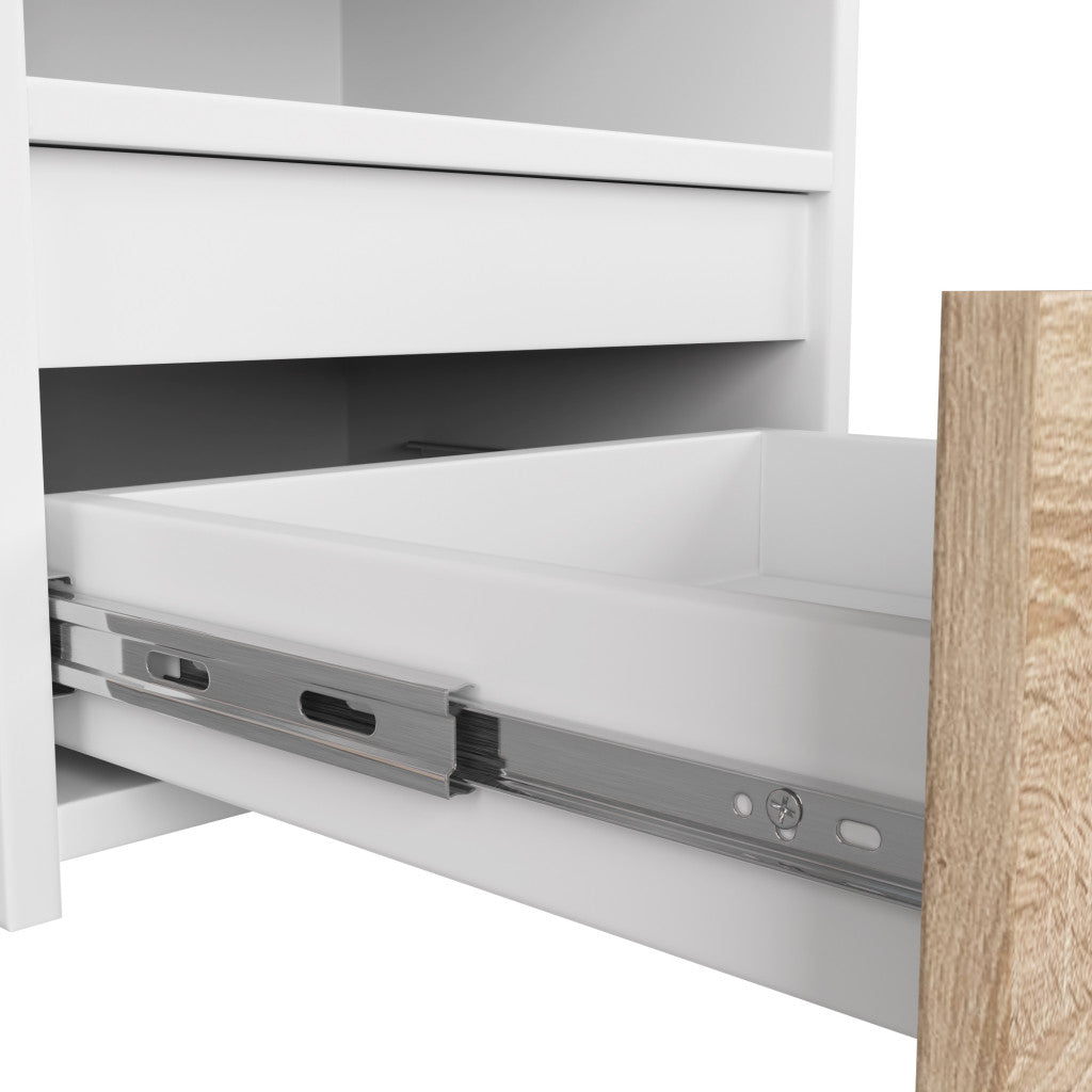 Noptiera alba cu sertar sonoma CL1