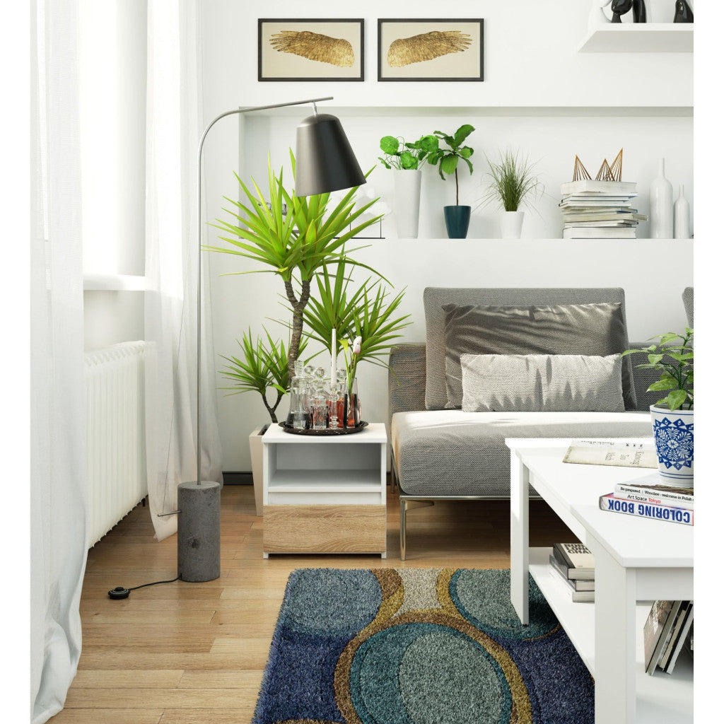 Noptiera alba cu sertar sonoma CL1