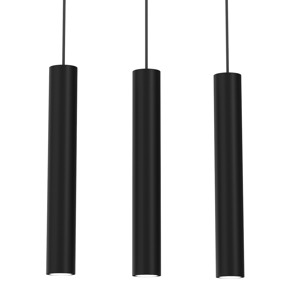 Lustră Hudson, negru, 3XGU10
