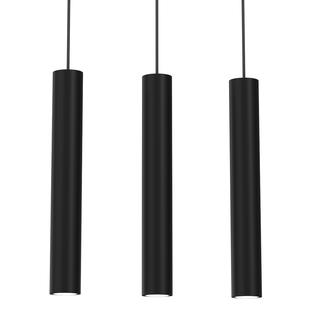 Lustră Hudson, negru, 3XGU10