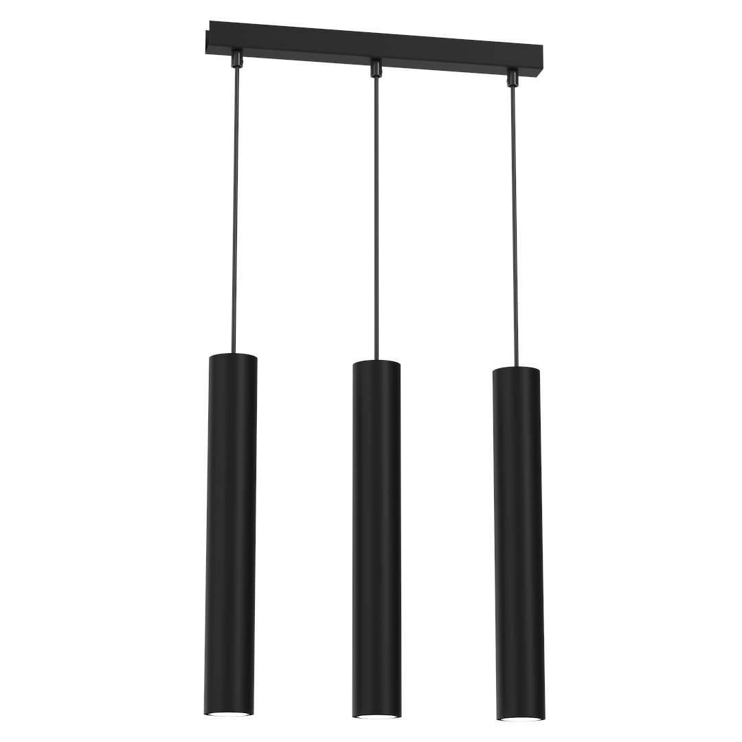 Lustră Hudson, negru, 3XGU10