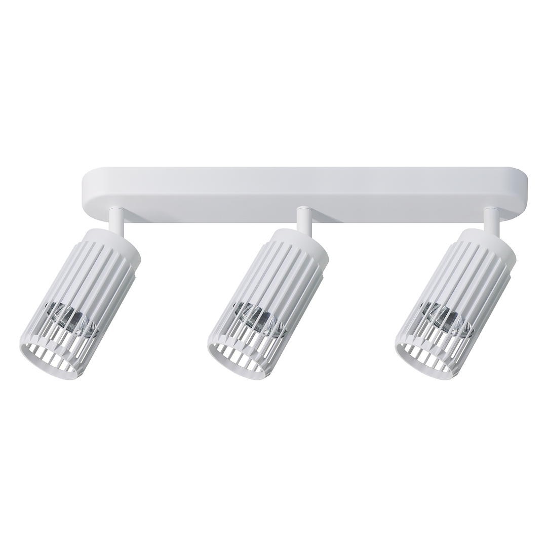 Plafoniera metalica alba 3 lumini Vertical