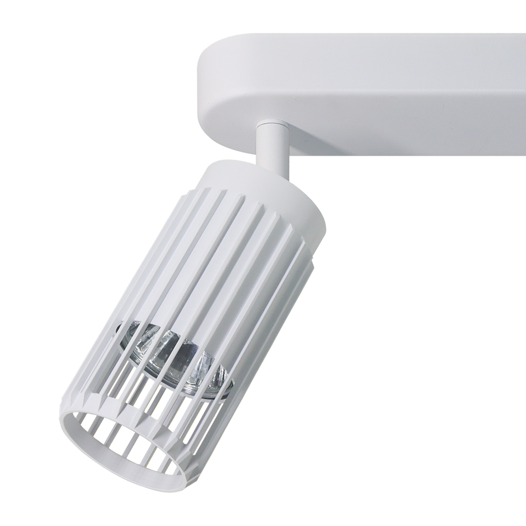 Plafoniera metalica alba 3 lumini Vertical