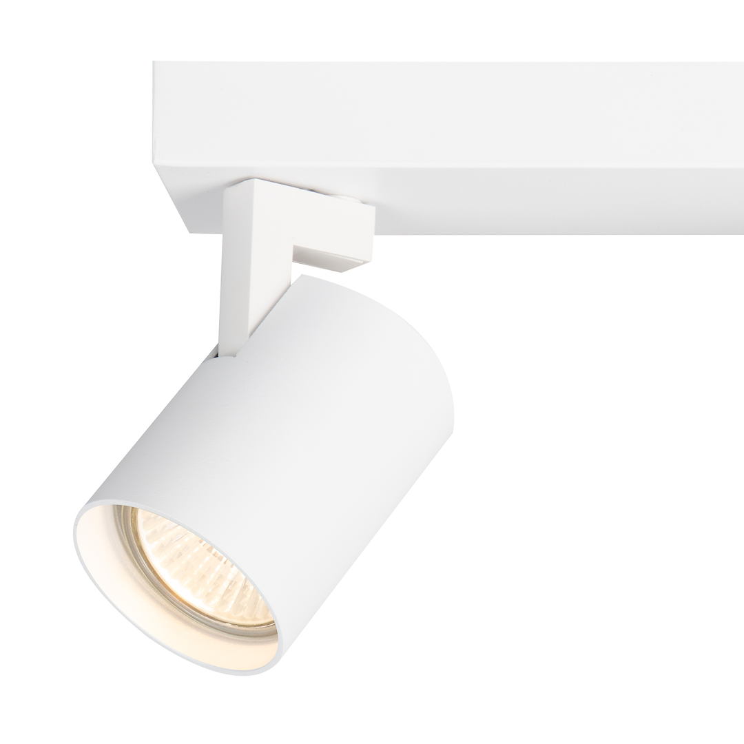 Plafoniera metalica alba 2 lumini Volf