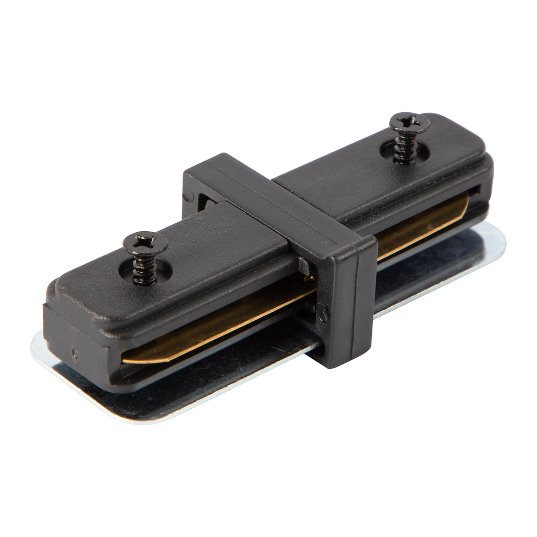 Conector drept negru pentru sina monofazica Track Light