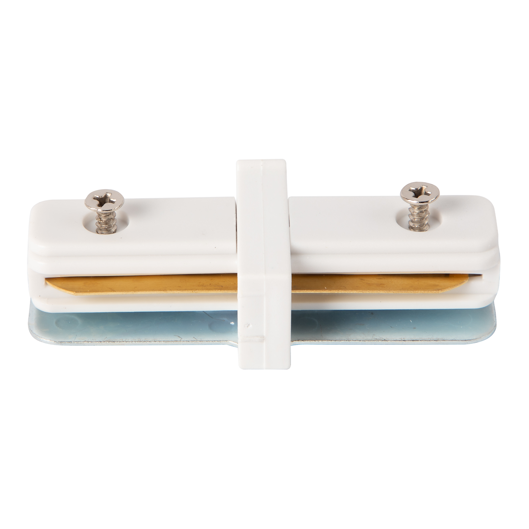 Conector drept alb pentru sina monofazica Track Light